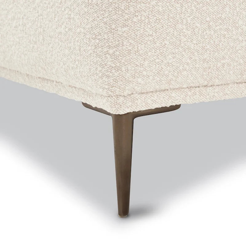 Sofá seccional de tela de 113" con diván