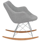 Mecedora tapizada en poliéster para lactancia - Sillón moderno con reposabrazos para el hogar, la sala de estar y el dormitorio