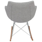 Mecedora tapizada en poliéster para lactancia - Sillón moderno con reposabrazos para el hogar, la sala de estar y el dormitorio
