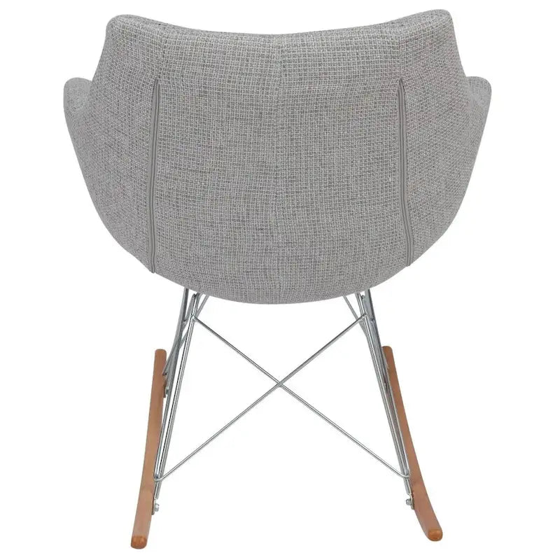 Mecedora tapizada en poliéster para lactancia - Sillón moderno con reposabrazos para el hogar, la sala de estar y el dormitorio
