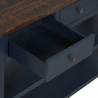 Mesa de consola con 3 cajones y 2 estantes abiertos
