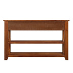 Mesa de consola con 3 cajones y 2 estantes abiertos