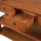 Mesa de consola con 3 cajones y 2 estantes abiertos
