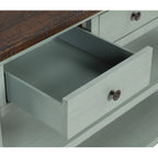 Mesa de consola con 3 cajones y 2 estantes abiertos