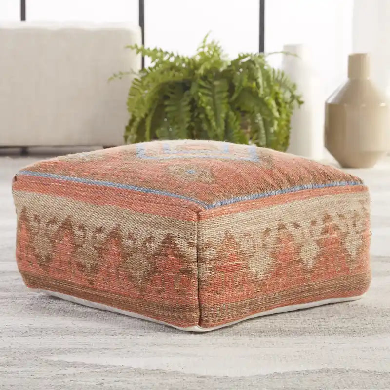 Puf cubo tribal para interior y exterior - 20X20X8