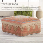 Puf cubo tribal para interior y exterior - 20X20X8
