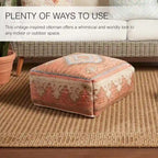Puf cubo tribal para interior y exterior - 20X20X8