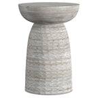 Mesa auxiliar de madera maciza - 12.6" P x 12.6" A x 17.7" Al, completamente ensamblada
