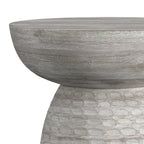 Mesa auxiliar de madera maciza - 12.6" P x 12.6" A x 17.7" Al, completamente ensamblada