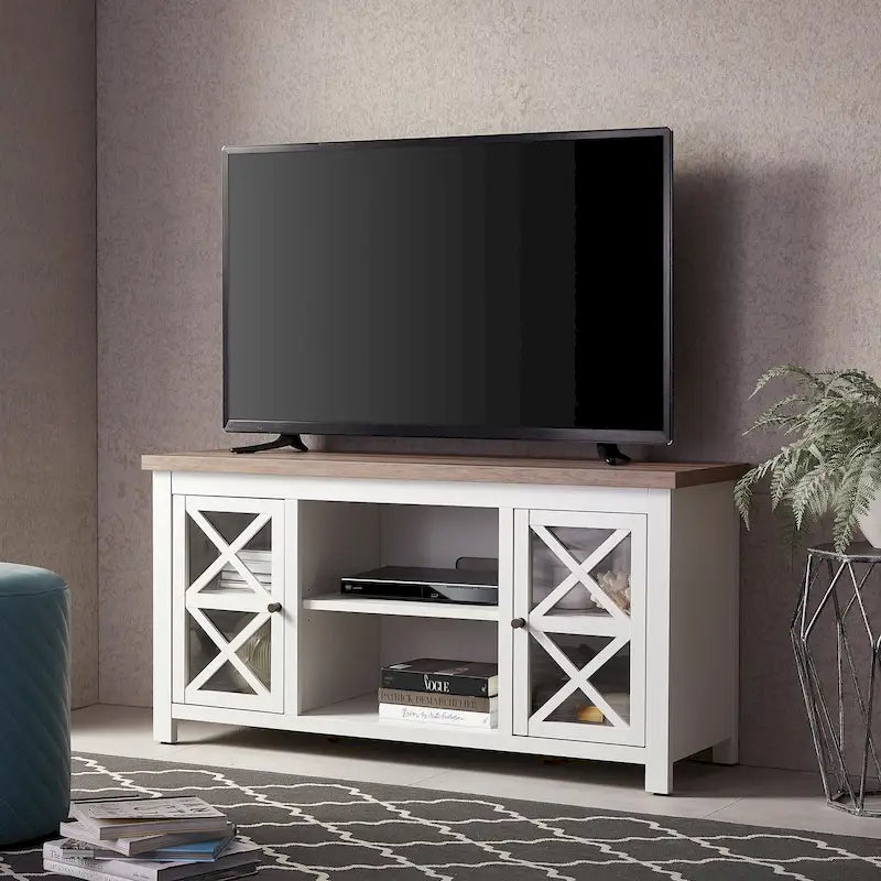 Mueble para TV de 47 pulgadas con armarios de almacenamiento