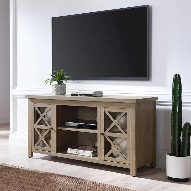 Mueble para TV de 47 pulgadas con armarios de almacenamiento