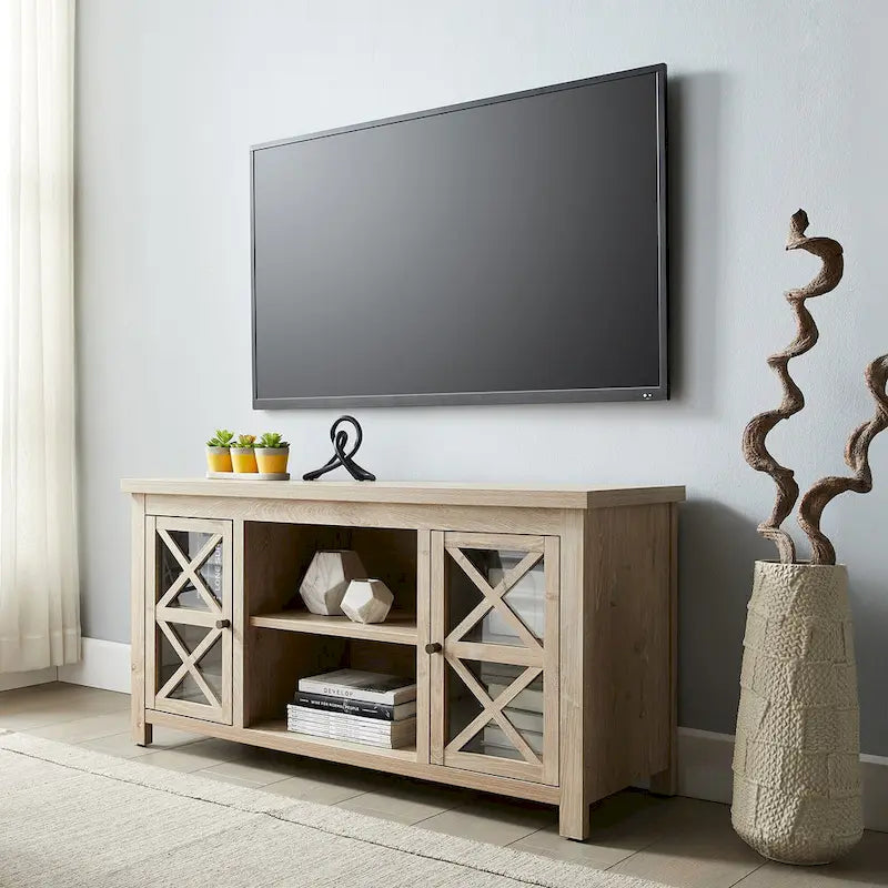 Mueble para TV de 47 pulgadas con armarios de almacenamiento