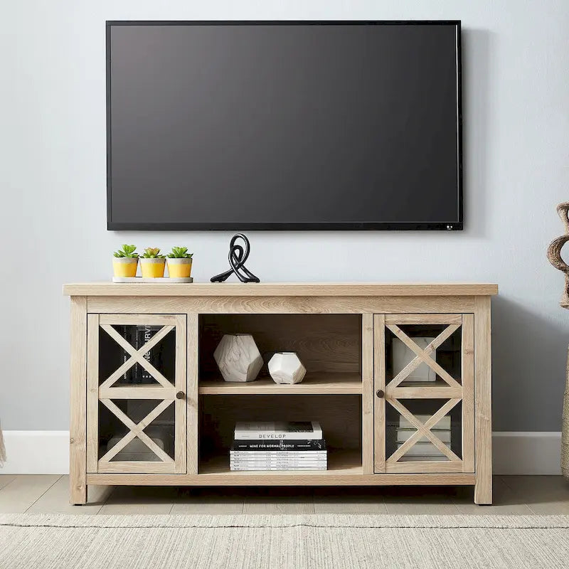 Mueble para TV de 47 pulgadas con armarios de almacenamiento
