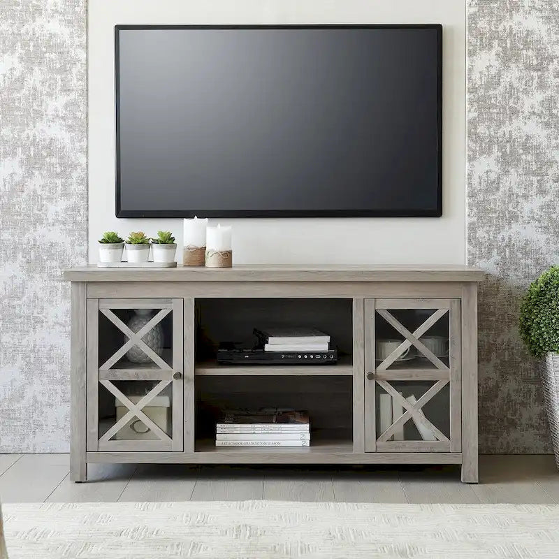 Mueble para TV de 47 pulgadas con armarios de almacenamiento
