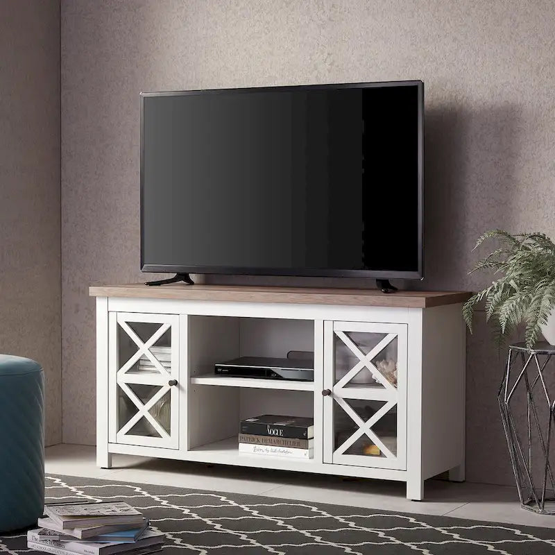 Mueble para TV de 47 pulgadas con armarios de almacenamiento