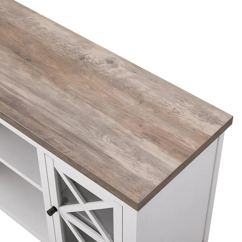 Mueble para TV de 47 pulgadas con armarios de almacenamiento