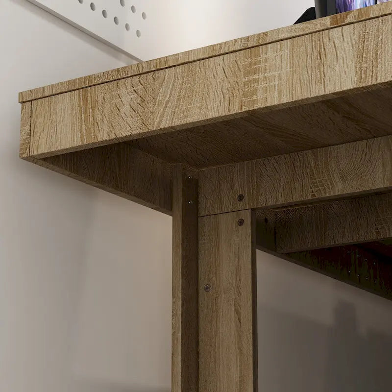 Mesa de conferencia grande de 220 x 120 cm con patas metálicas