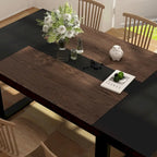 Mesa de conferencia grande de 220 x 120 cm con patas metálicas