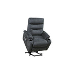 Sillón Reclinable Eléctrico con Elevador, Masaje y Calor – 3 Posiciones, Bolsillos Laterales, Portavasos, Carga USB