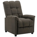 Sillón reclinable de tela - Gris topo, 29.1 x 38.9 x 40.1 pulg.