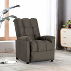 Sillón reclinable de tela - Gris topo, 29.1 x 38.9 x 40.1 pulg.