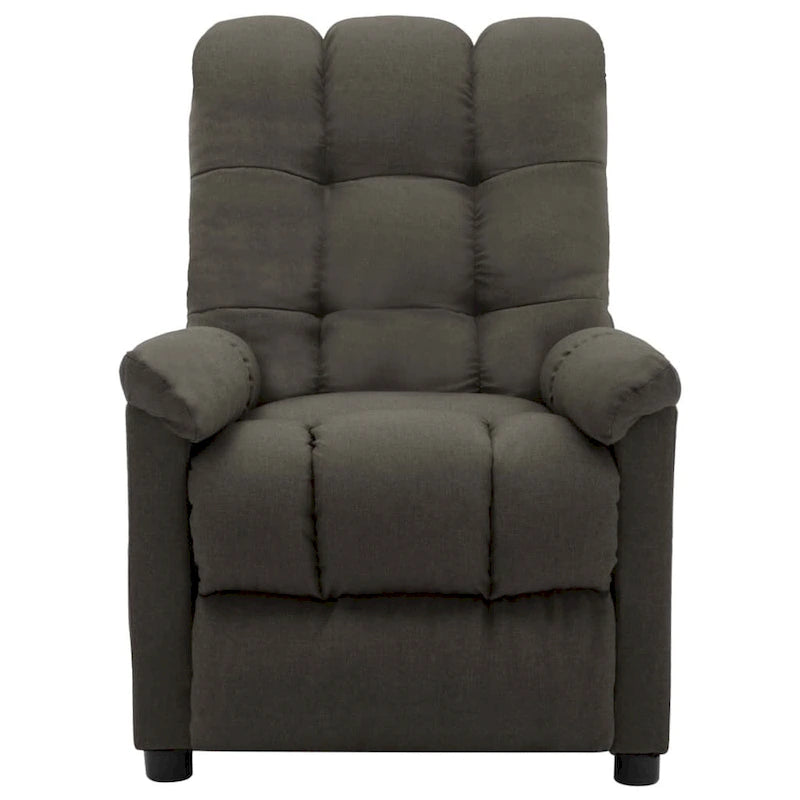 Sillón reclinable de tela - Gris topo, 29.1 x 38.9 x 40.1 pulg.