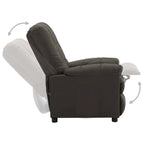 Sillón reclinable de tela - Gris topo, 29.1 x 38.9 x 40.1 pulg.