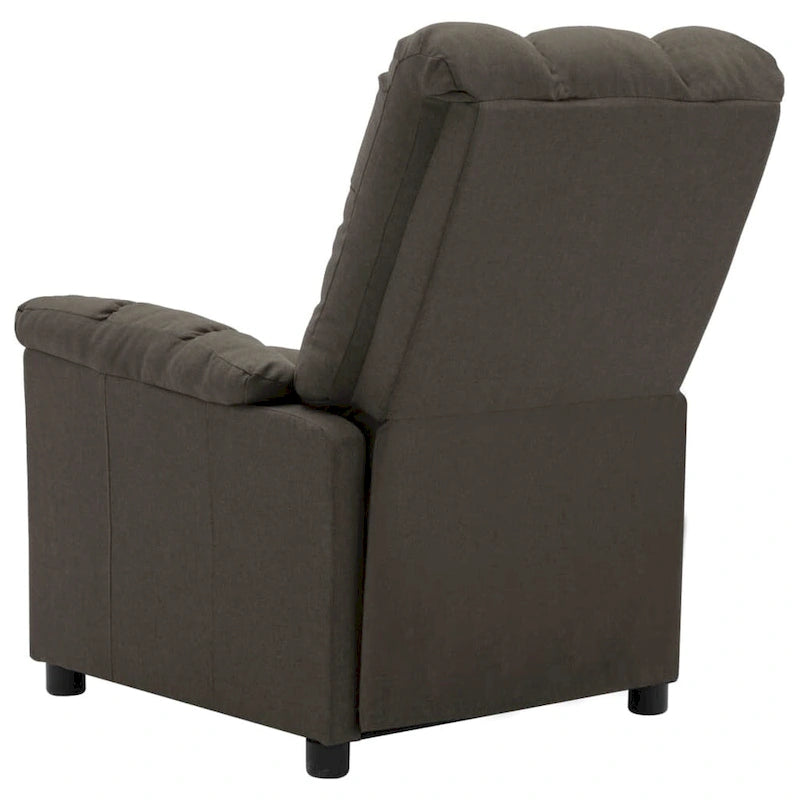 Sillón reclinable de tela - Gris topo, 29.1 x 38.9 x 40.1 pulg.