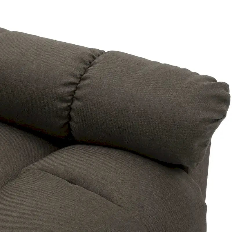 Sillón reclinable de tela - Gris topo, 29.1 x 38.9 x 40.1 pulg.