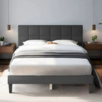 Base de cama tapizada con cabecero – Individual/Matrimonial/Queen