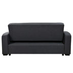 Sofá Cama con Respaldo Reclinable, Portavasos y Almohadas
