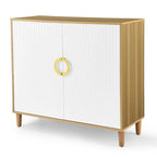 Mueble de Almacenamiento Independiente con 2 Puertas y Estantes Ajustables