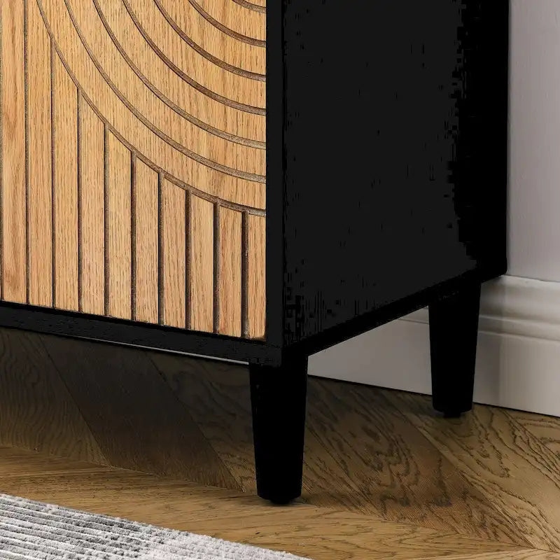 Mueble de Almacenamiento Independiente con 2 Puertas y Estantes Ajustables