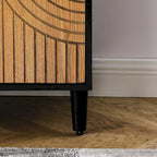 Mueble de Almacenamiento Independiente con 2 Puertas y Estantes Ajustables