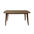 Christopher Knight Home Darien Mid-Century Rubber Wood Dining Table, Walnut
