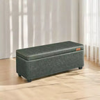 Storage Ottoman Bench, Bedroom Bench with Storage Entryway Bench, Ottoman with Storage Safety Hinges, Loads 660 lb