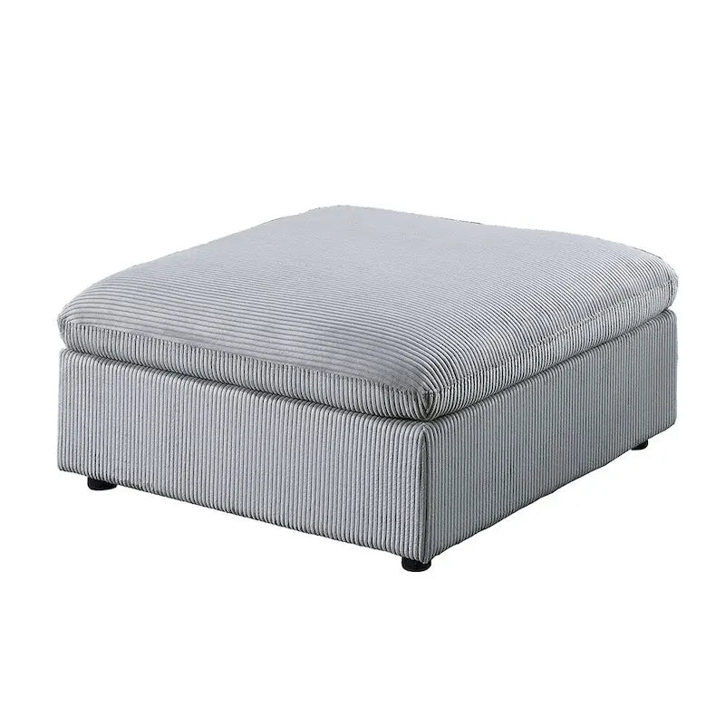 Sofá modular seccional de 8 piezas con otomana, tapizado en pana