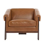Christopher Knight Home Logan Silla decorativa tapizada de madera moderna de mediados de siglo