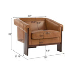 Christopher Knight Home Logan Silla decorativa tapizada de madera moderna de mediados de siglo