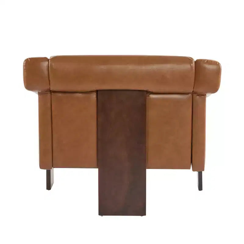 Christopher Knight Home Logan Silla decorativa tapizada de madera moderna de mediados de siglo