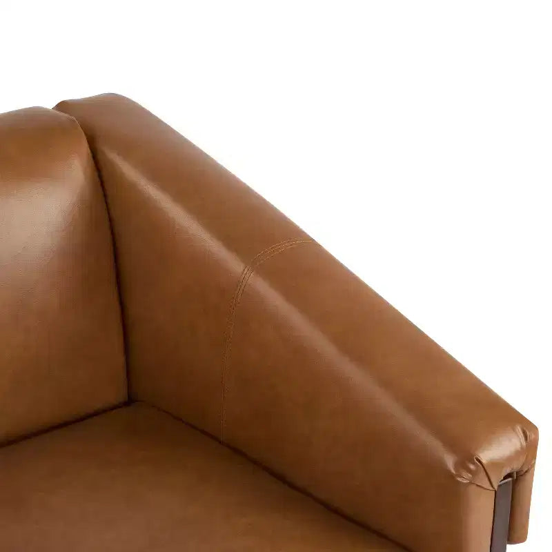 Christopher Knight Home Logan Silla decorativa tapizada de madera moderna de mediados de siglo