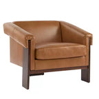 Christopher Knight Home Logan Silla decorativa tapizada de madera moderna de mediados de siglo
