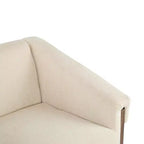 Christopher Knight Home Logan Silla decorativa tapizada de madera moderna de mediados de siglo