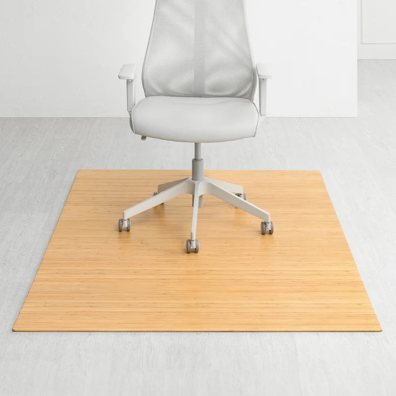 Alfombrilla rectangular para silla de bambú (72 x 48 pulgadas)