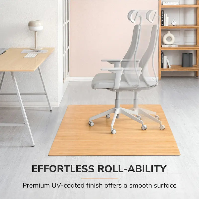 Alfombrilla rectangular para silla de bambú (72 x 48 pulgadas)