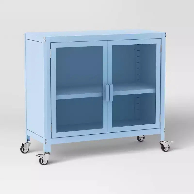 2 Door Metal Rolling Locker Storage Cabinet - Room Essentials