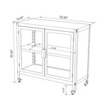 Armario metálico con ruedas y 2 puertas - Room Essentials