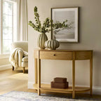 Mesa Consola Harriett de Madera Natural - Threshold diseñada con Studio McGee