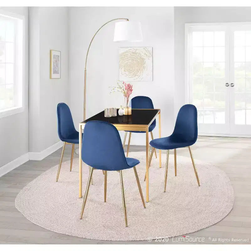 Juego de 2 sillas de comedor contemporáneas Pebble - LumiSource