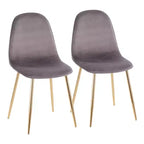 Juego de 2 sillas de comedor contemporáneas Pebble - LumiSource
